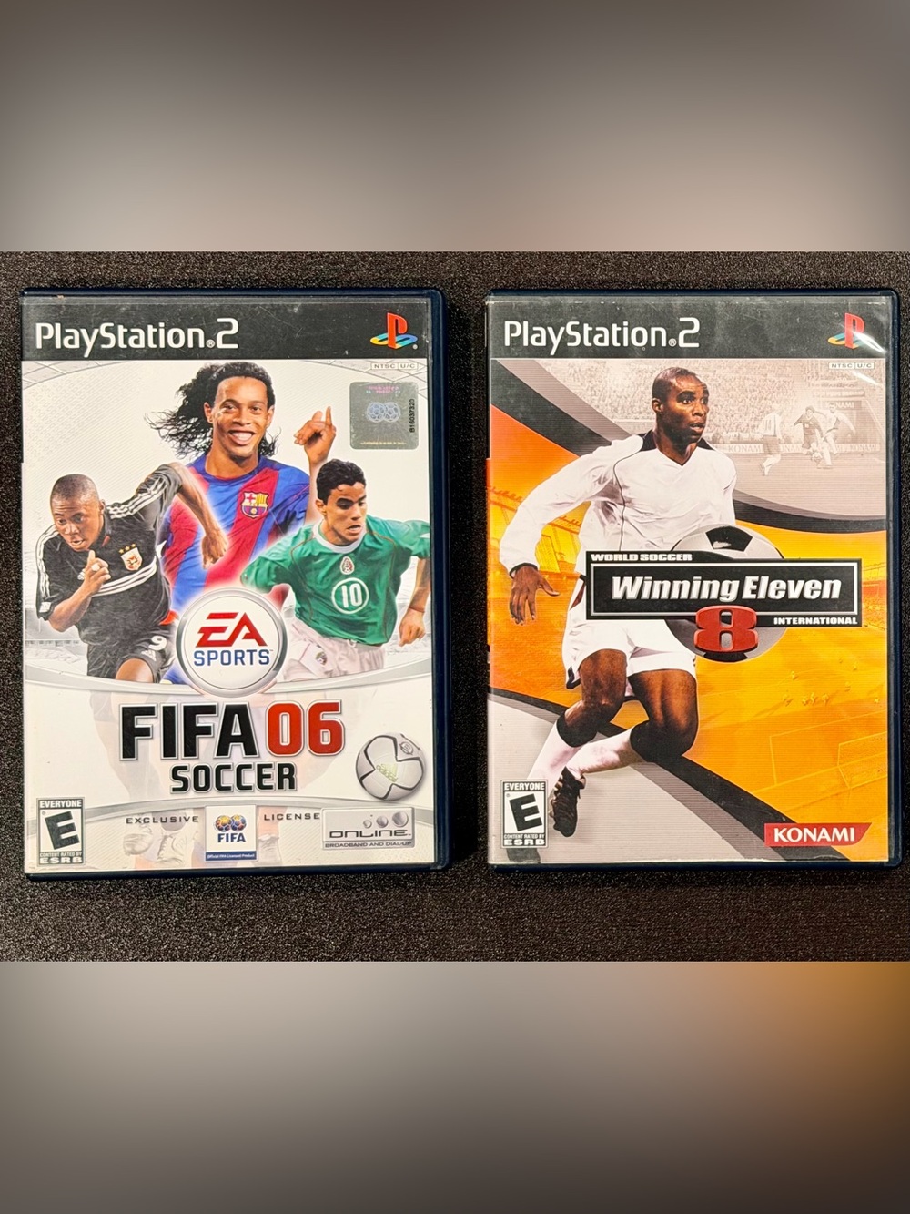 Playstation 2, 2 Video Games, Fifa 06 and WinningEleven8